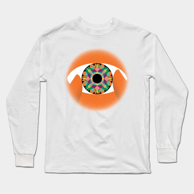 Kaleidoscope Eye Long Sleeve T-Shirt by Neil Webb | Illustrator